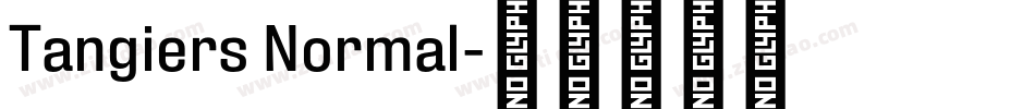 Tangiers Normal字体转换